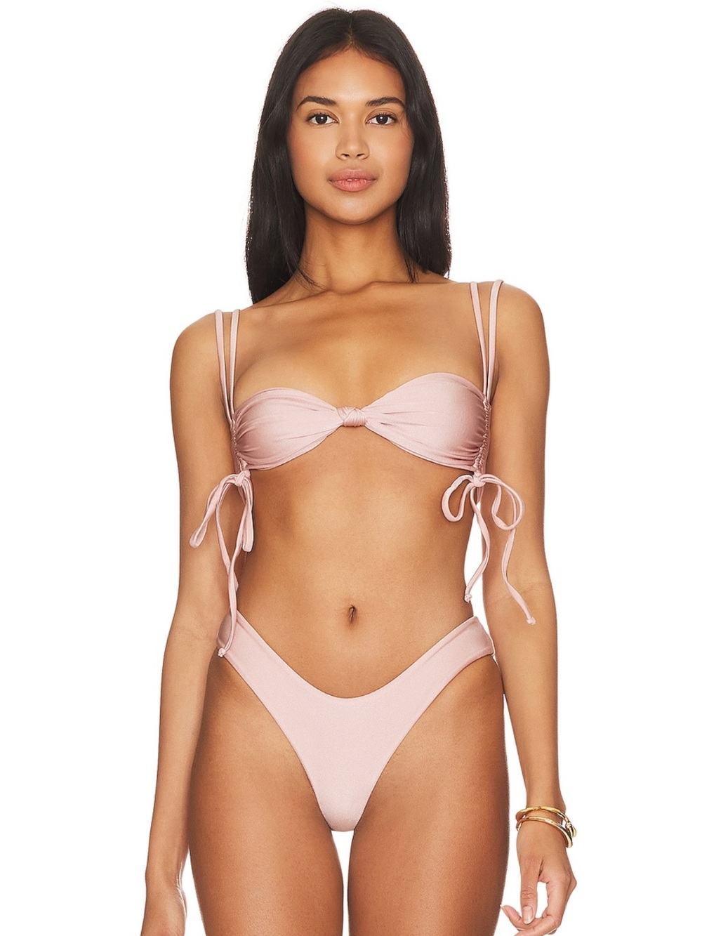 LPA Light Pink Tie-Side Bikini Set